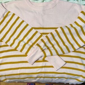 Lands end striped sweater size L